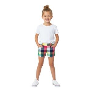 Janie & Jack Girl’s Size 6 Plaid Multi-Color Shorts